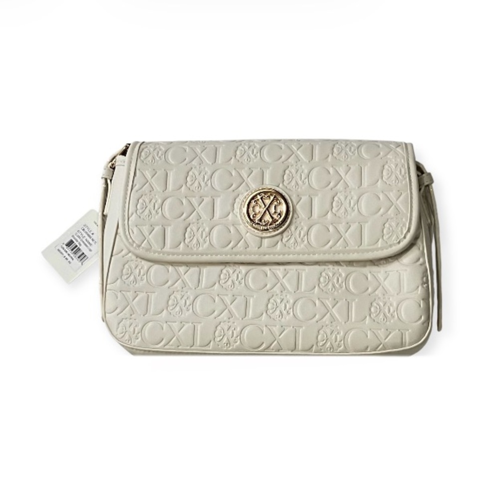 New Christian LaCroix Embossed Logo Shoulder Bag